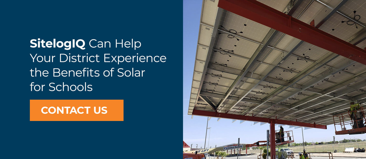 SitelogIQ Can Help Your District Experience the Benefits of Solar for Schools